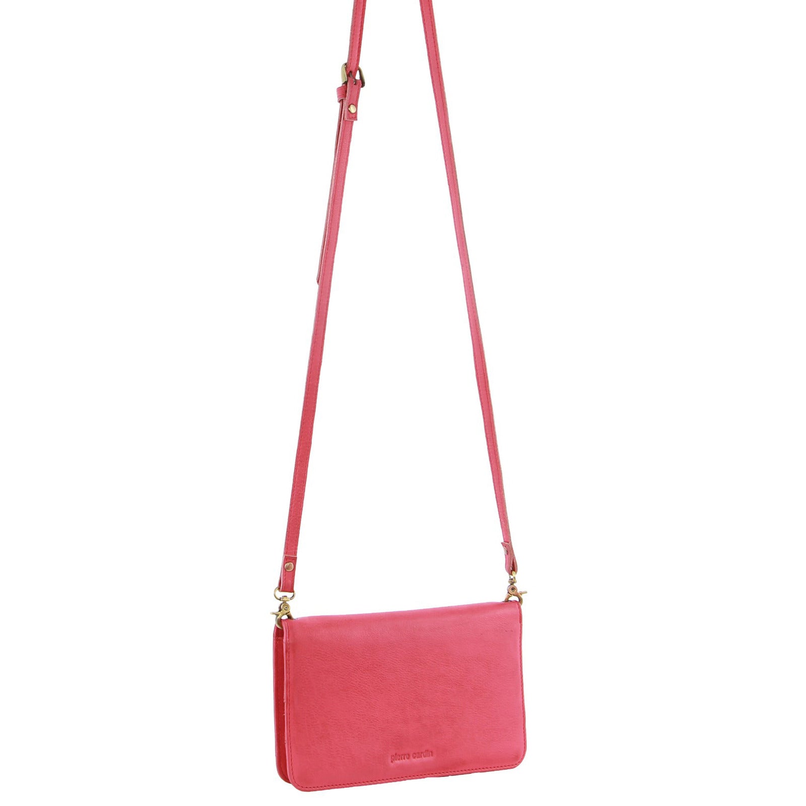 Pierre Cardin Women's RFID Leather Clutch Wallet - Pink
